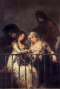 Francisco de goya y Lucientes Majas on a Balcony china oil painting artist